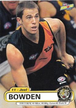 2001 ESP AFL Heroes #105 Joel Bowden Front